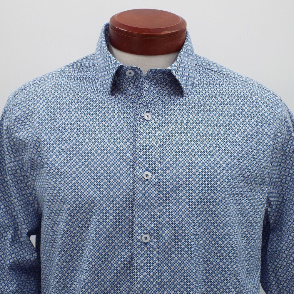 Nick Graham Long Sleeve Front Button Shirt